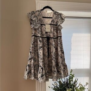 Bohme Kennie Floral Mini Dress medium BNWT